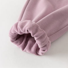 Dave&Bella Toddler Girls/Boys Outdoor Cute Print Long Sleeve Hooded Top Pant Suits