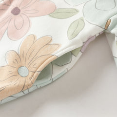 Dave&Bella Toddler Girls/Boys Outdoor Cute Print Long Sleeve Hooded Top Pant Suits