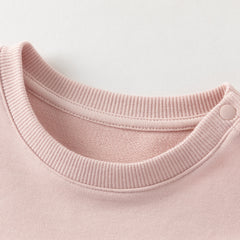 Dave&Bella Toddler Boys/Girls Blue/Light Pink Casual Loose Sweatshirt Tops