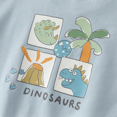 Dave&Bella Toddler Boys/Girls Blue/Light Pink Casual Loose Sweatshirt Tops