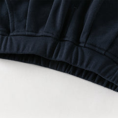 Dave&Bella Toddler Boys Blue Long Sleeve Gentlemen Fake-two-piece Top Pant Suits