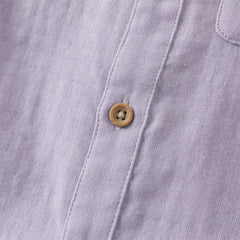 Dave&Bella Toddler Boys Purple/Apricot Long Sleeve Formal Breathable Cotton Shirt Tops