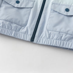 Dave&Bella Toddler Boys Cool Blue Outwear Hooded Casual Jackets