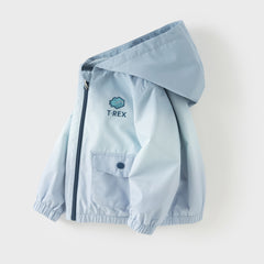 Dave&Bella Toddler Boys Cool Blue Outwear Hooded Casual Jackets