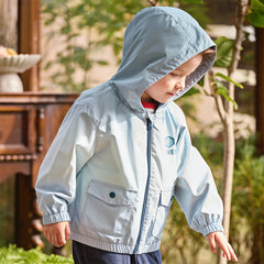 Dave&Bella Toddler Boys Cool Blue Outwear Hooded Casual Jackets