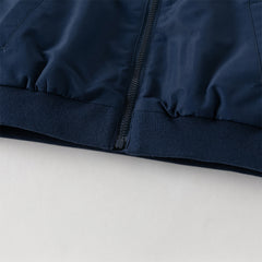 Dave&Bella Toddler Boys Playful Navy Blue Comfortable Jackets