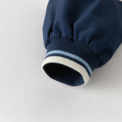 Dave&Bella Toddler Boys Playful Navy Blue Comfortable Jackets