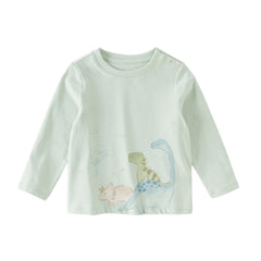 Dave&Bella Toddler Girls/Boys Playful Print Lightweight Cotton T-shirt Tops