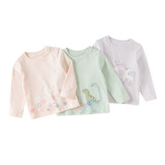 Dave&Bella Toddler Girls/Boys Playful Print Lightweight Cotton T-shirt Tops