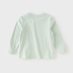 Dave&Bella Toddler Girls/Boys Playful Print Lightweight Cotton T-shirt Tops