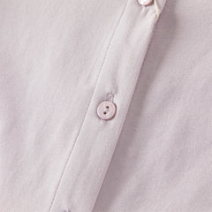 Dave&Bella Toddler Girls Elegant Grey Purple Long Sleeve Shirts