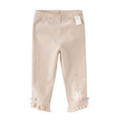 Dave&Bella Toddler Girls Pink/Light Grey Comfortable Versatile Leggings
