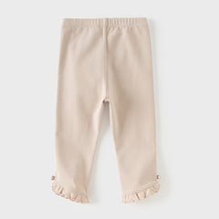 Dave&Bella Toddler Girls Pink/Light Grey Comfortable Versatile Leggings