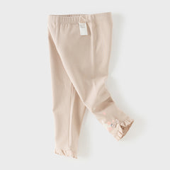 Dave&Bella Toddler Girls Pink/Light Grey Comfortable Versatile Leggings