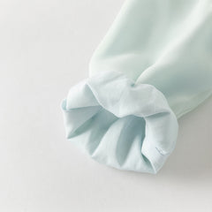 Dave&Bella Toddler Girls Classic Green Chinese-style Flower Embroidery Mesh Dress