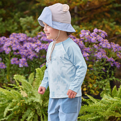 Dave&Bella Kids Boys Cute Blue Long Sleeve Lightweight T-shirts