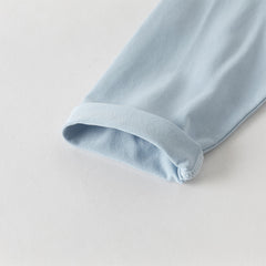 Dave&Bella Kids Boys Cute Blue Long Sleeve Lightweight T-shirts