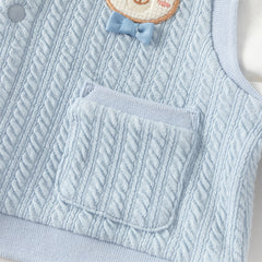 Dave&Bella Baby Boys Blue Turtle Long Sleeve Comfortable Soft Rompers