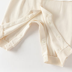 Dave&Bella Baby Boys Blue Turtle Long Sleeve Comfortable Soft Rompers