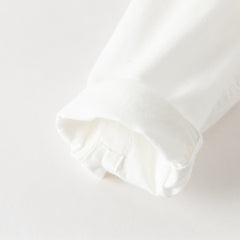 Dave&Bella Kids Boys Beige Turndown Collar Long Sleeve Cotton Shirts Tops