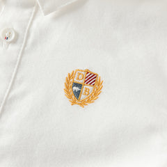 Dave&Bella Kids Boys Beige Turndown Collar Long Sleeve Cotton Shirts Tops