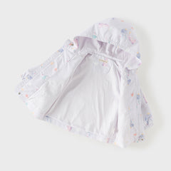 Dave&Bella Toddler Girls/Boys Multi-color Cute Print Outwear Hooded Jackets