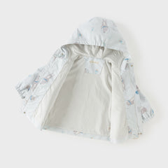 Dave&Bella Toddler Girls/Boys Multi-color Cute Print Outwear Hooded Jackets