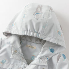 Dave&Bella Toddler Girls/Boys Multi-color Cute Print Outwear Hooded Jackets