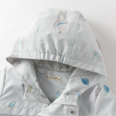 Dave&Bella Toddler Girls/Boys Multi-color Cute Print Outwear Hooded Jackets