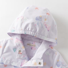 Dave&Bella Toddler Girls/Boys Multi-color Cute Print Outwear Hooded Jackets