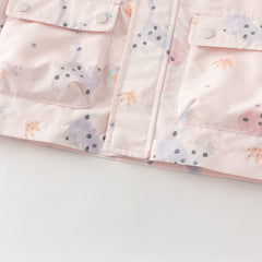 Dave&Bella Toddler Girls/Boys Multi-color Cute Print Outwear Hooded Jackets