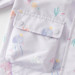 Dave&Bella Toddler Girls/Boys Multi-color Cute Print Outwear Hooded Jackets