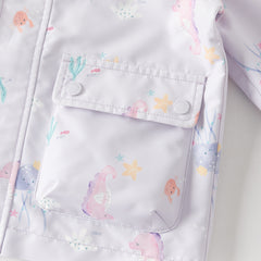 Dave&Bella Toddler Girls/Boys Multi-color Cute Print Outwear Hooded Jackets