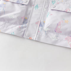 Dave&Bella Toddler Girls/Boys Multi-color Cute Print Outwear Hooded Jackets