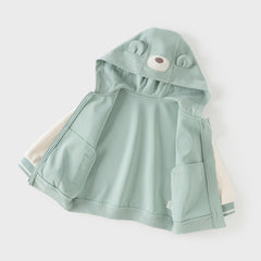 Dave&Bella Toddler Boys/Girls Green/Pink Cute Animal-shaped Outwear Hooded Coats