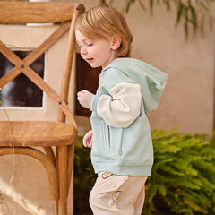 Dave&Bella Toddler Boys/Girls Green/Pink Cute Animal-shaped Outwear Hooded Coats