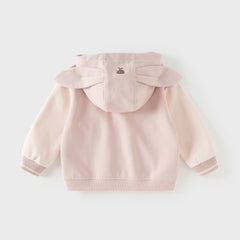 Dave&Bella Toddler Boys/Girls Green/Pink Cute Animal-shaped Outwear Hooded Coats