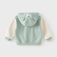 Dave&Bella Toddler Boys/Girls Green/Pink Cute Animal-shaped Outwear Hooded Coats