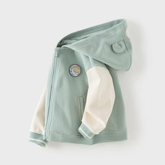 Dave&Bella Toddler Boys/Girls Green/Pink Cute Animal-shaped Outwear Hooded Coats