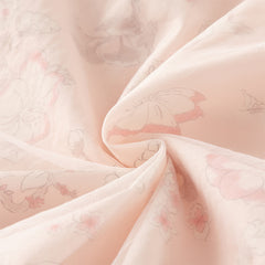 Dave&Bella Toddler Girls Chinese-style Pink Floral Print Turtle Mesh Birthday Dress