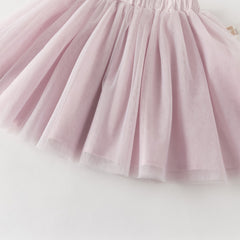 Dave&Bella Toddler Girls Purple Pink Floral Print Chinese-style Turtle Top Mesh Skirt Suits