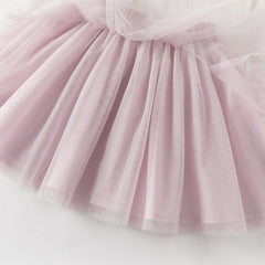 Dave&Bella Toddler Girls Purple Pink Floral Print Chinese-style Turtle Top Mesh Skirt Suits