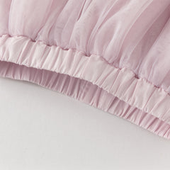 Dave&Bella Toddler Girls Purple Pink Floral Print Chinese-style Turtle Top Mesh Skirt Suits