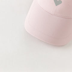 Dave&Bella Toddler Girls Cute Cat-shaped Pink Breathable Cotton Baseball Caps