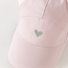 Dave&Bella Toddler Girls Cute Cat-shaped Pink Breathable Cotton Baseball Caps
