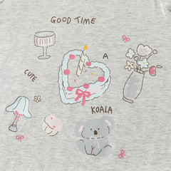 Dave&Bella Toddler Girls Cute Light Blue Breathable Cotton T-shirt Tops