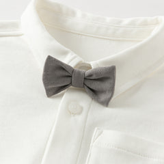 Dave&Bella Toddler Boys Formal White Cotton Shirt Tops