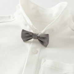 Dave&Bella Toddler Boys Formal White Cotton Shirt Tops