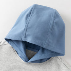 Dave&Bella Toddler Boys Blue Long Sleeve Hooded Sweatshirts