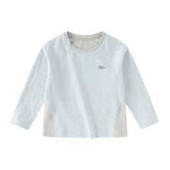 Dave&Bella Kids Boys/Girls Light Blue/Pink Classic Long Sleeve Comfortable T-shirt Tops